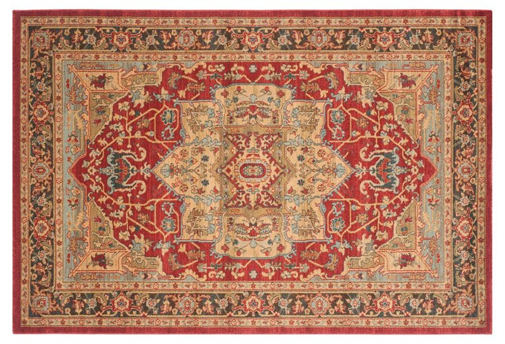 Avila Rug, Natural/Navy | One Kings Lane