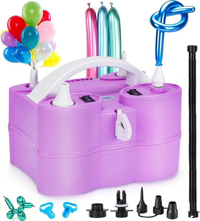 AGPtEK 3-in-1 Air Pump for Inflatables and Balloon Electric Air Balloon Pump 600W for Latex 260Q ... | Amazon (US)