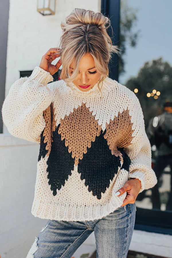 Cuddle Up At The Cabin Knit Sweater | Impressions Online Boutique
