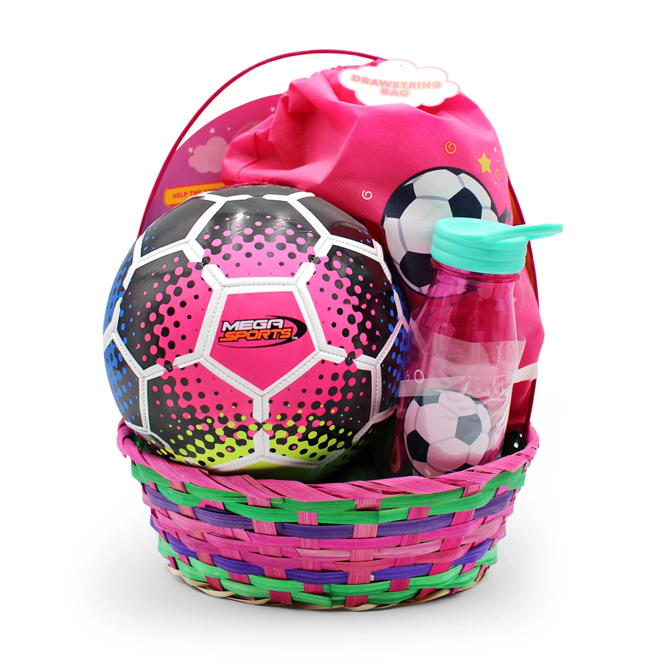 Girls Soccerball with Bag Easter Basket, by Megatoys | Walmart (US)