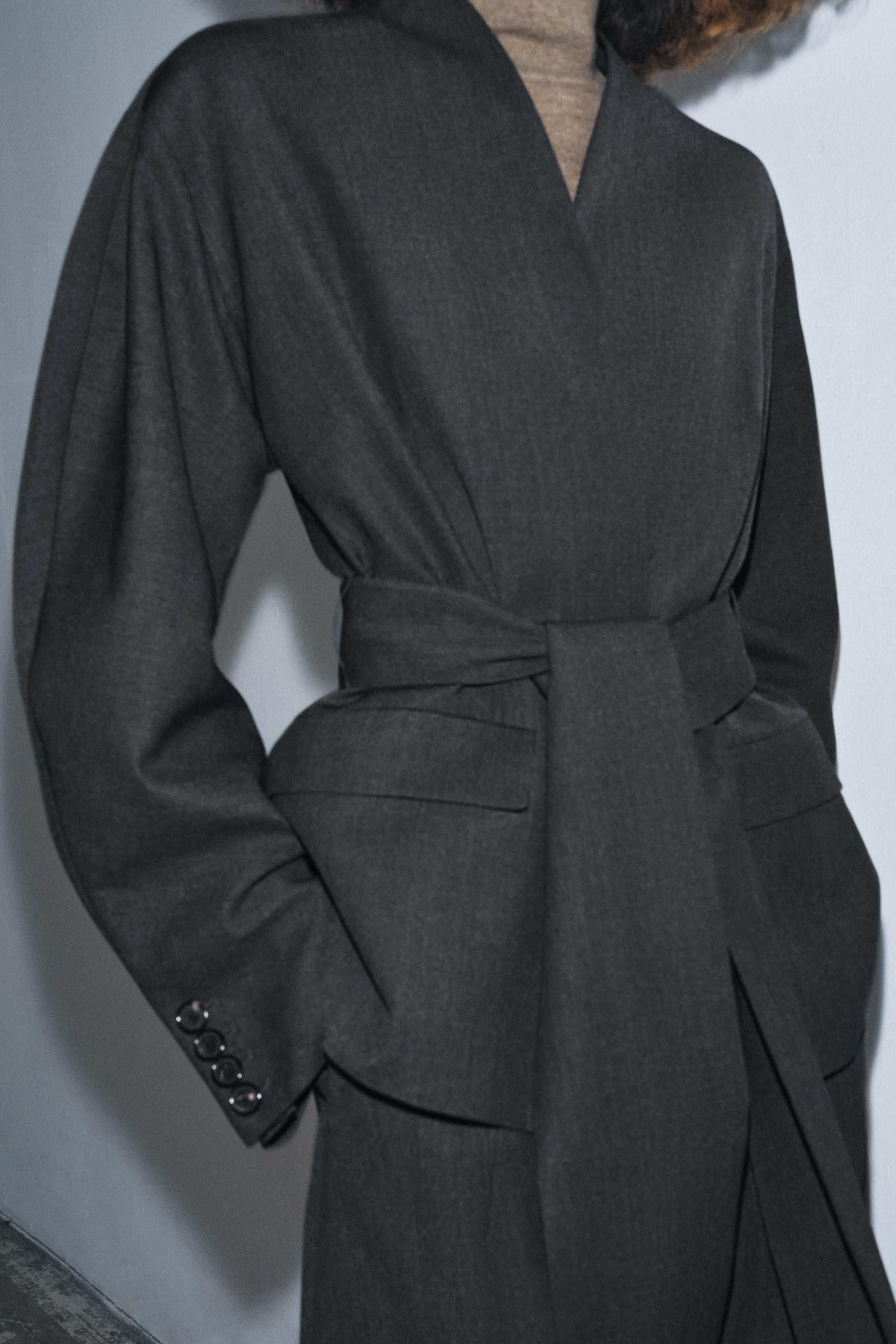 KIMONO BLAZER WITH WOOL ZW COLLECTION | Zara US