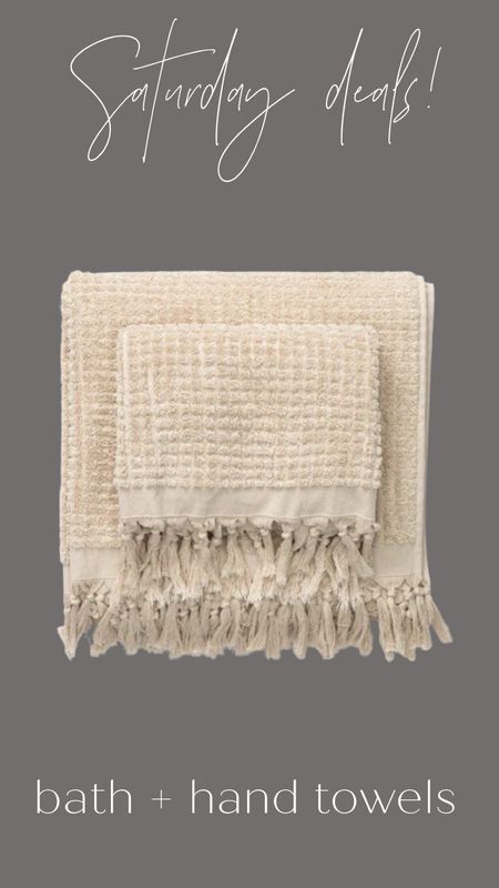 These hand and bath towels are so pretty! Get them now while they are on sale at McGee and co! 

#LTKsalealert #LTKhome #LTKfindsunder50