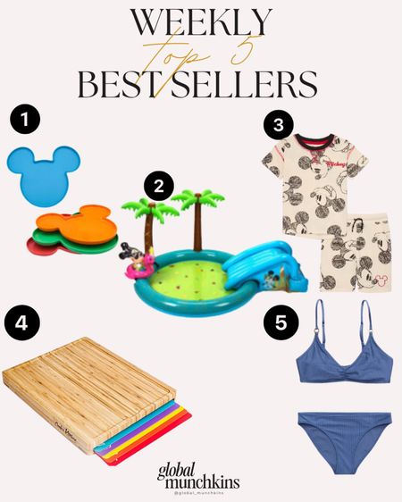 Last weeks best sellers! Cutest Mickey plates! Jacks fav Disney pool for unless summer fun!
One of our Disney outfits from Walmart! My favorite bamboo cutting board from Amazon is 20% off! And my new swim suit from Arie..grab yours for 40% off 

#LTKover40 #LTKkids #LTKsalealert