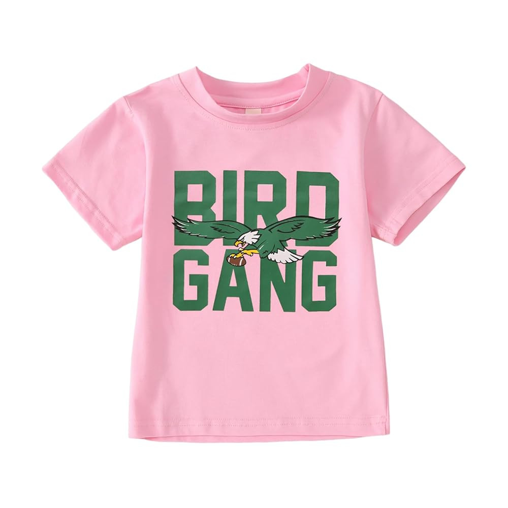 Toddler Girl Boy Game Day Football T-Shirt Sundays are for The Birds Shirt Short Sleeve Kids Spor... | Amazon (US)