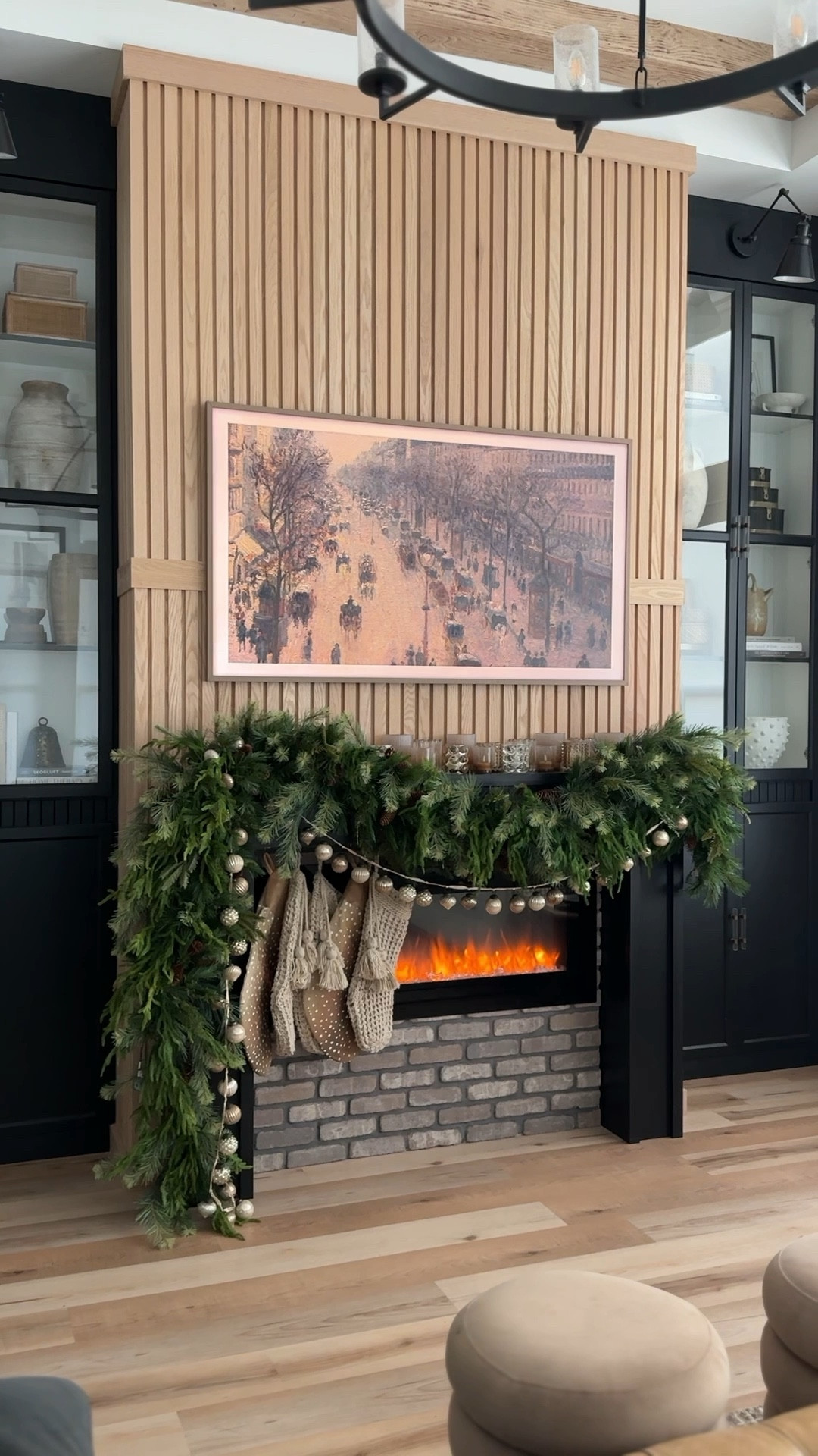 Holiday fireplace garland 

#LTKSeasonal #LTKHoliday #LTKHome