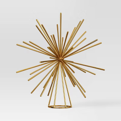 Metal Starburst Christmas Decorative Sculpture - Wondershop™ Gold | Target