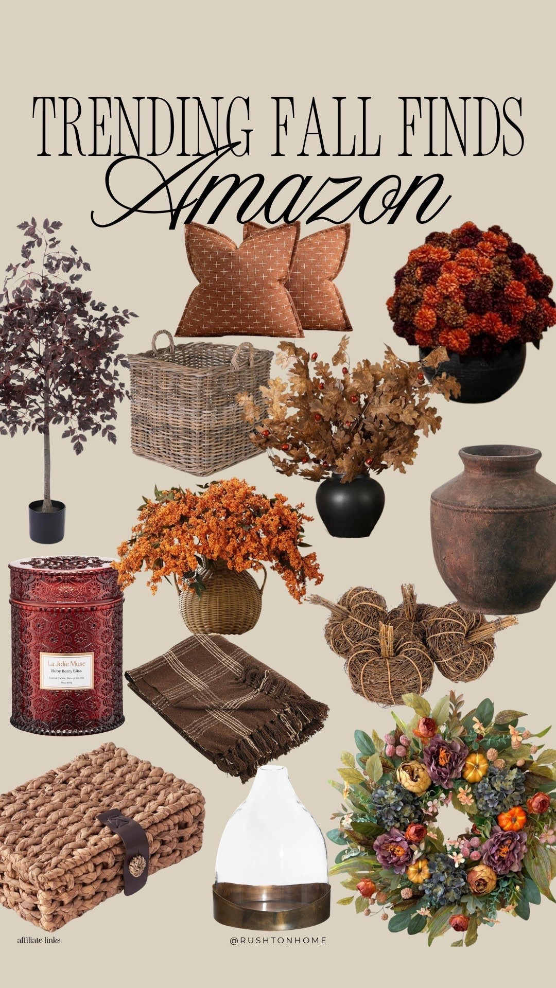 There’s just something about decorating for fall that makes a home feel instantly warmer and cozier. 🍂🤎

I love keeping seasonal decor neutral and timeless with soft candlelight, natural stems, woven textures, and a few classic pumpkins. It adds that cozy autumn feeling without taking away from the everyday look of your home.

These Amazon finds are such an easy way to create a warm, collected feel without spending a fortune. Perfect for layering in now and enjoying all season long. ✨

#LTKHome #LTKSeasonal #LTKmomlife