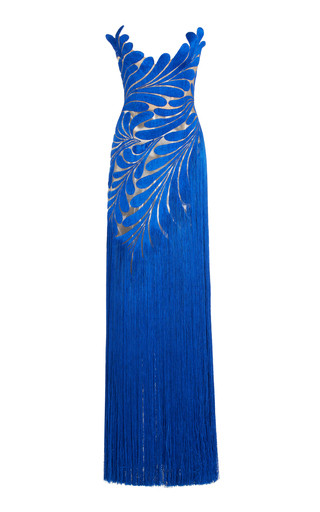 Fringed Silk Gown | Moda Operandi (Global)