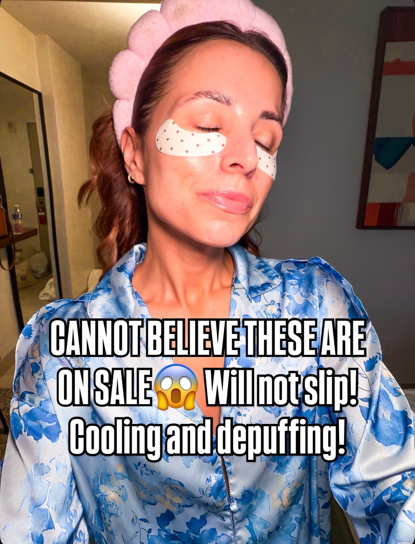 These are the best eye patches and they are on sale! Will it all. Has cooling sensation and will depuff under eyes! Amazon prime day deals!