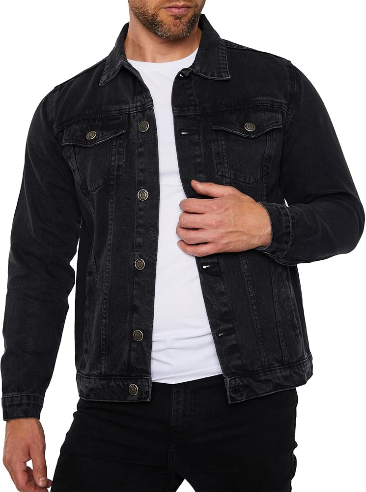Denim Jacket, Trucker Style, Regular Fit | Amazon (US)