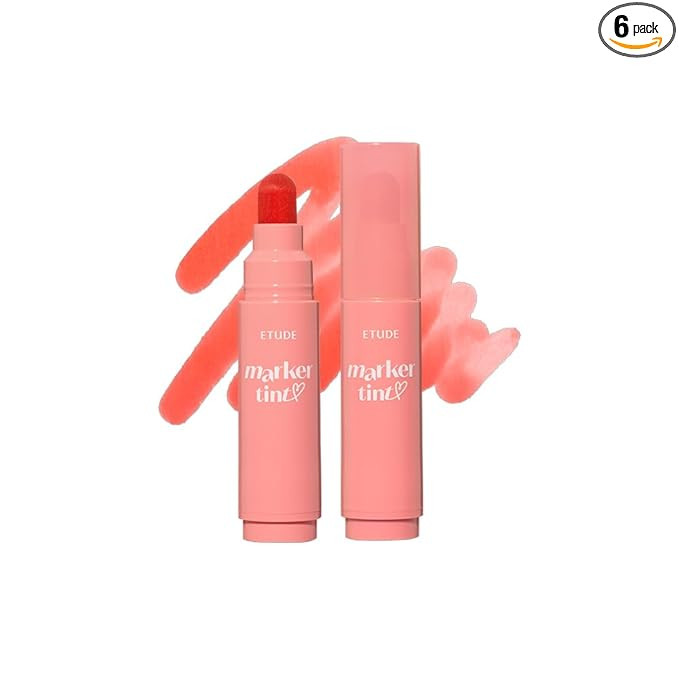 ETUDE Dear Darling Marker Tint #5 Pink Tangerine (5g) | Hydrating & Long Lasting Lip Stain | High... | Amazon (US)