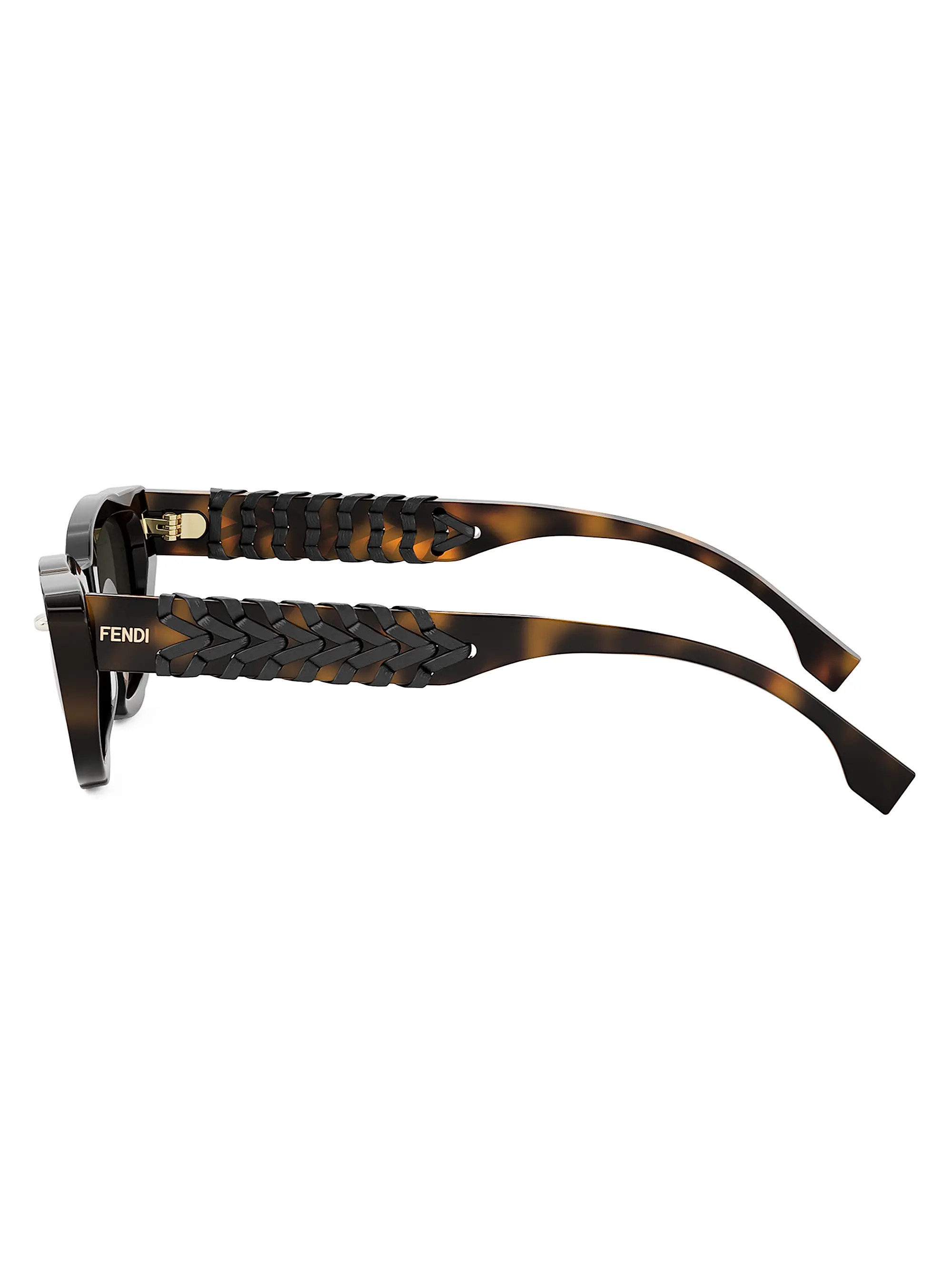 Fendi Fendi Interlace 49MM Cat-Eye Sunglasses | Saks Fifth Avenue | Saks Fifth Avenue