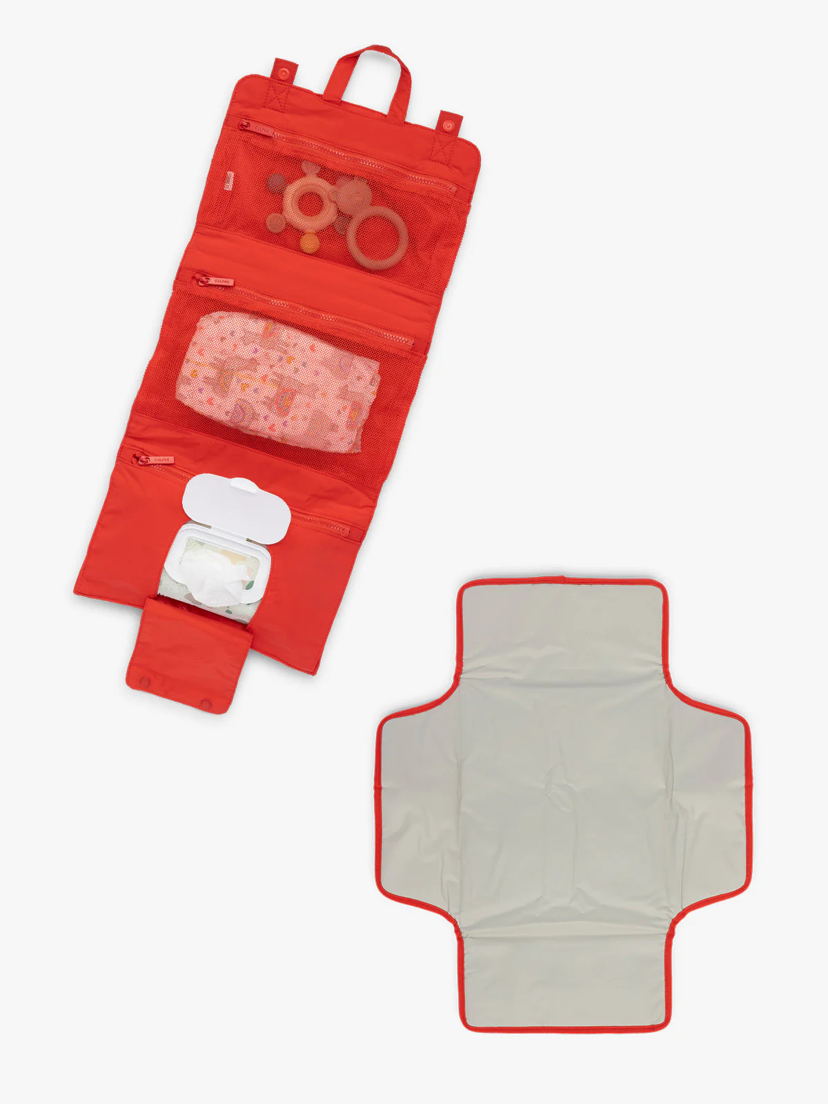 Diaper Changing Pad Organizer in Tomato | CALPAK