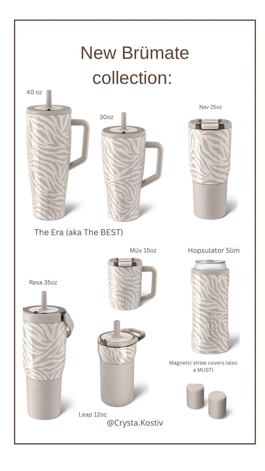 New Brümate collection!! Zebra print 🦓 The Era is my absolute favorite and the straw covers are a MUST!! Once you get a Brümate, you won’t use any other cup. 

#LTKGiftGuide #LTKFindsUnder50 #LTKActive