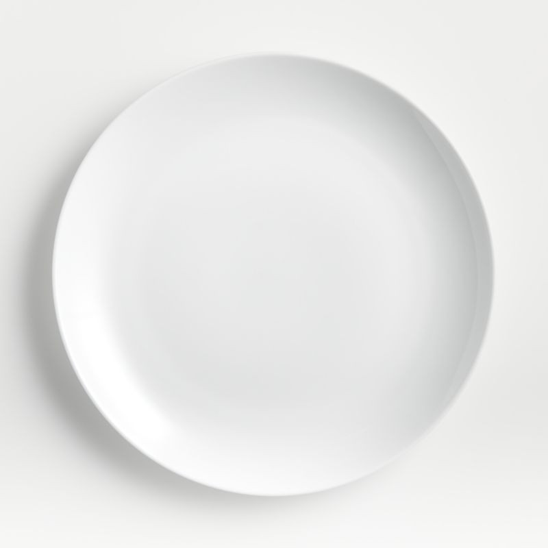 Aspen Porcelain Coupe Dinner Plate + Reviews | Crate & Barrel | Crate & Barrel