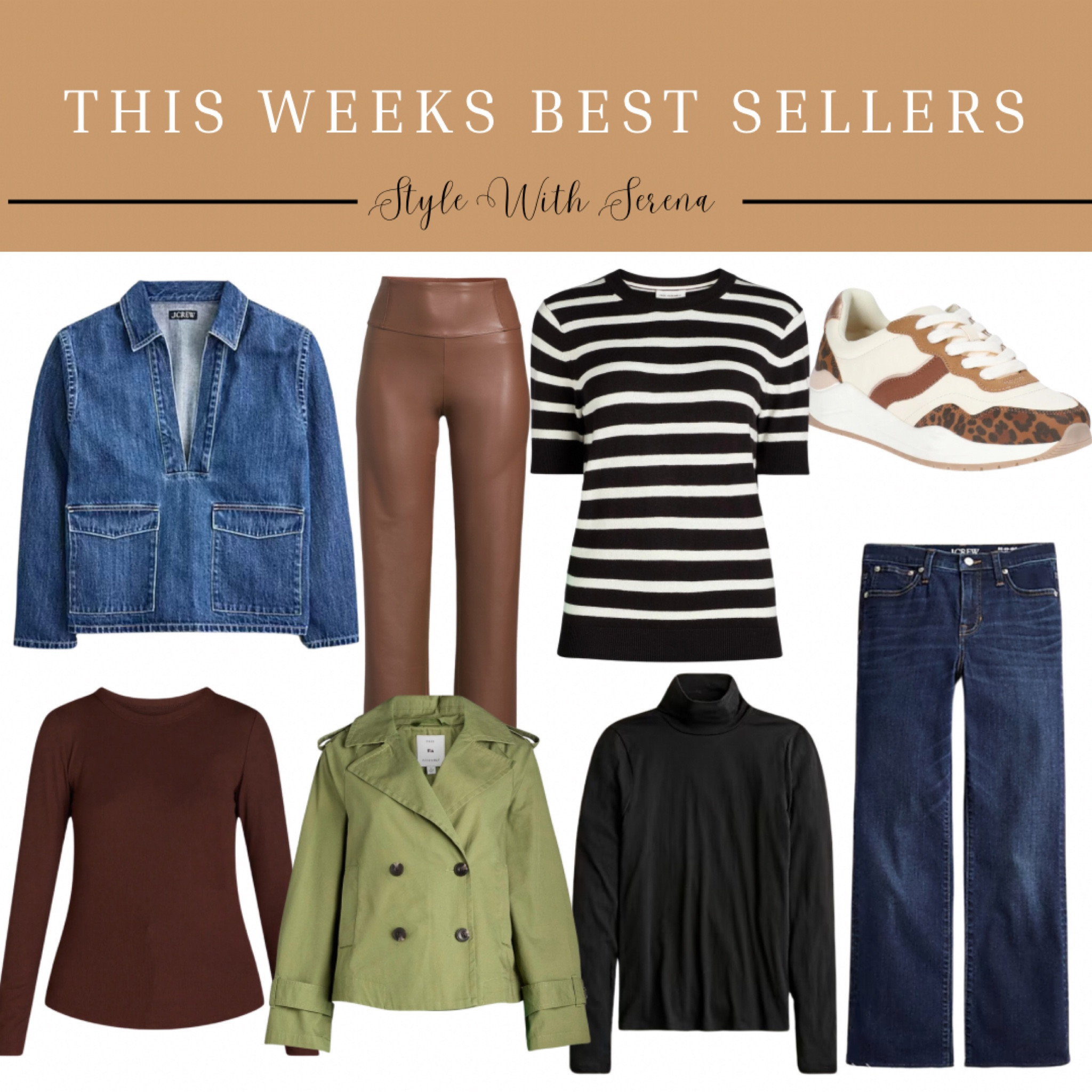This weeks best sellers, Jcrew, Walmart, denim, jeans, leopard, fall fashion, fall outfit, outerwear, sneakers 

#LTKStyleTip #LTKFallSale #LTKSeasonal