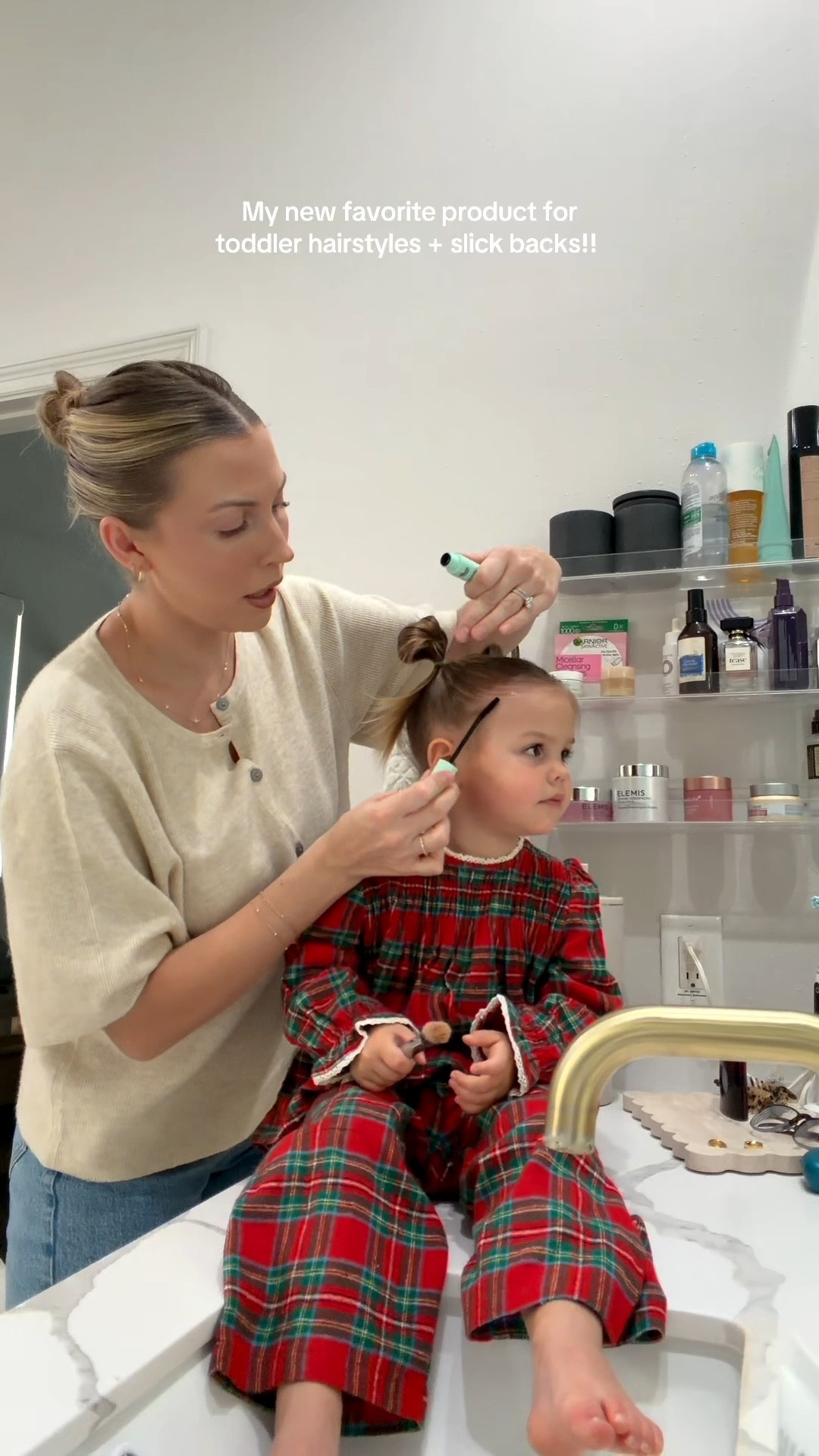 Love this hair wand for both kolly & myself! I always use it in slick backs and Kolly’s space buns. I’ve used it to tame Kendall’s crazy hair sometimes too!

#LTKBeauty #LTKBaby #LTKGiftGuide