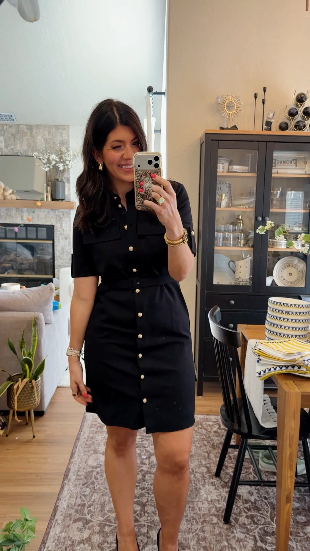 What I wore to work today 
In an 8 button up shirt dress 

#LTKWorkwear #LTKSaleAlert #LTKTall