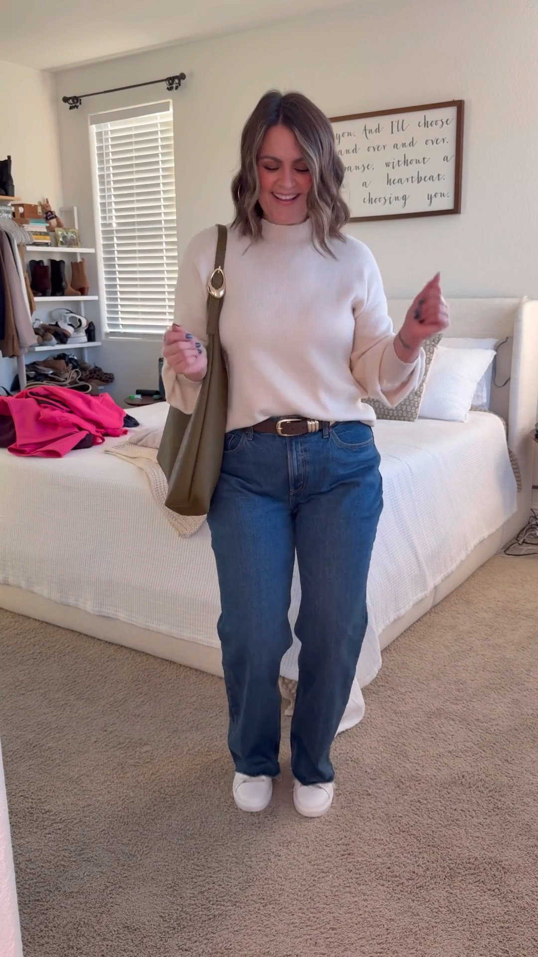 Abercrombie denim sale happening now!! Use code: DENIMAF for an extra 15% off 🩷🩷

Jeans, 31R (would wear Long with boots)
Sweater, large
Belt, large 
Sneakers, true size 10
Bra, XL

Size 12, midsize, casual style, winter outfit, sweaters, Abercrombie jeans, curvy jeans, curve love

#LTKSaleAlert #LTKSeasonal #LTKootd