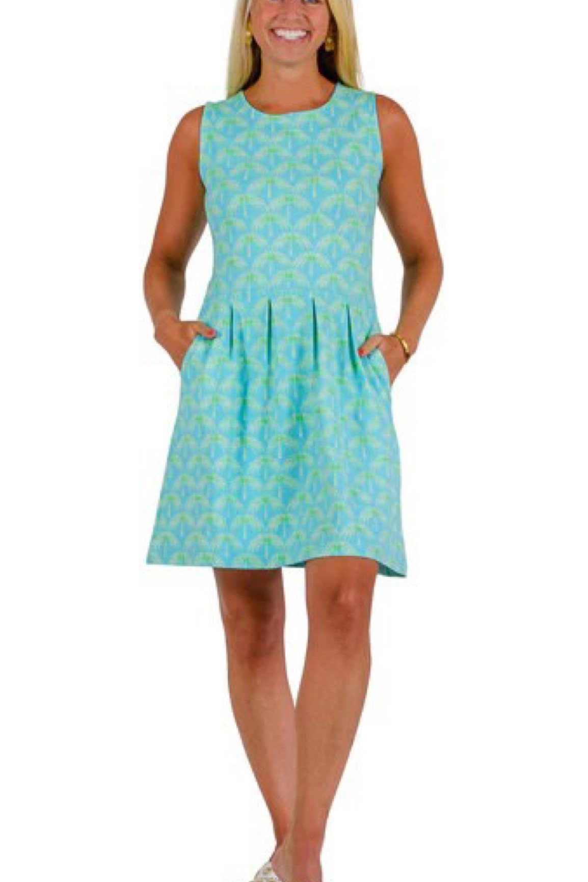 Boardwalk Beach Palm Dress 
From the pleats to the pockets, this tropical dress has everything you have been trying to find. The nylon blend fabric is moisture wicking and UPF 50+ for warm days. Made in the USA, the dress has exquisite tailoring that results in a fit that is as attractive as it is comfortable. The Palm Beach print is tropical, tasteful, and fabulous! Model is 5'6 and wearing a size small.

#LTKtravel #LTKstyletip #LTKFind