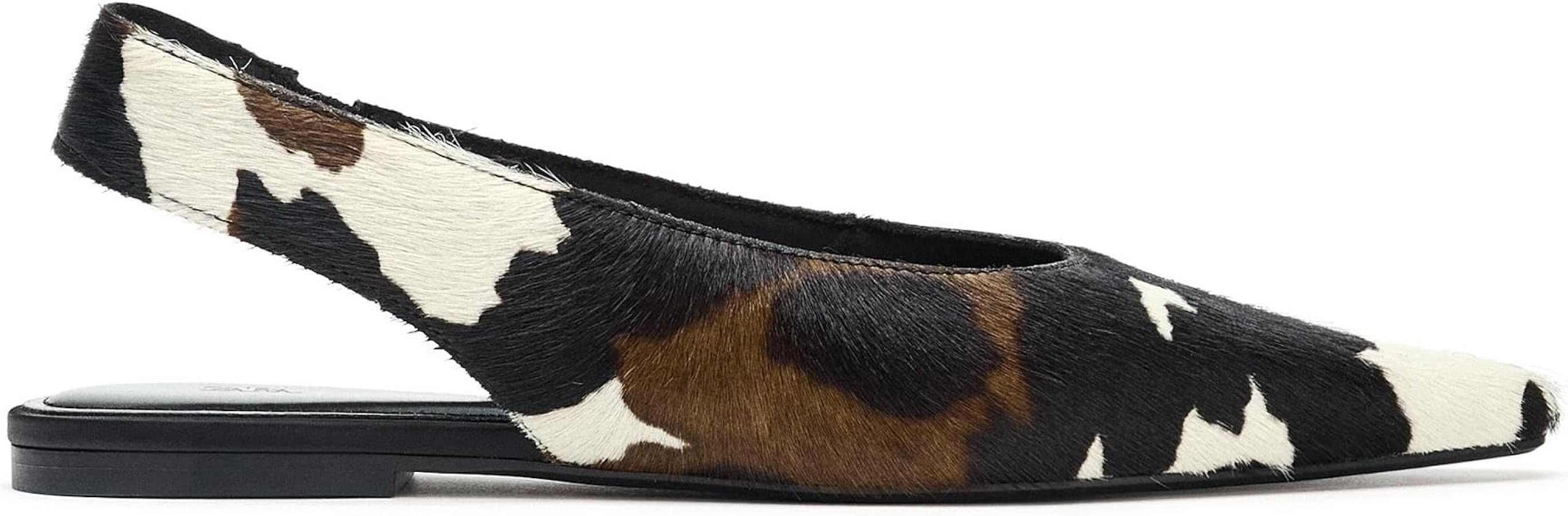 Slingback Flat Shoes for Women Pointed Closed Toe Flat Mule Sandals Casual Comfortable Office Dre... | Amazon (US)