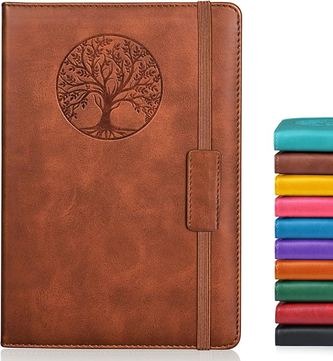 Lined Journal Notebook for Women Men,256 Pages A5 Hardcover Leather Journals for Writing,Travel,B... | Amazon (US)