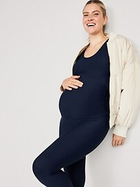 Maternity PowerChill Sleeveless 7/8-Length Jumpsuit | Old Navy (US)