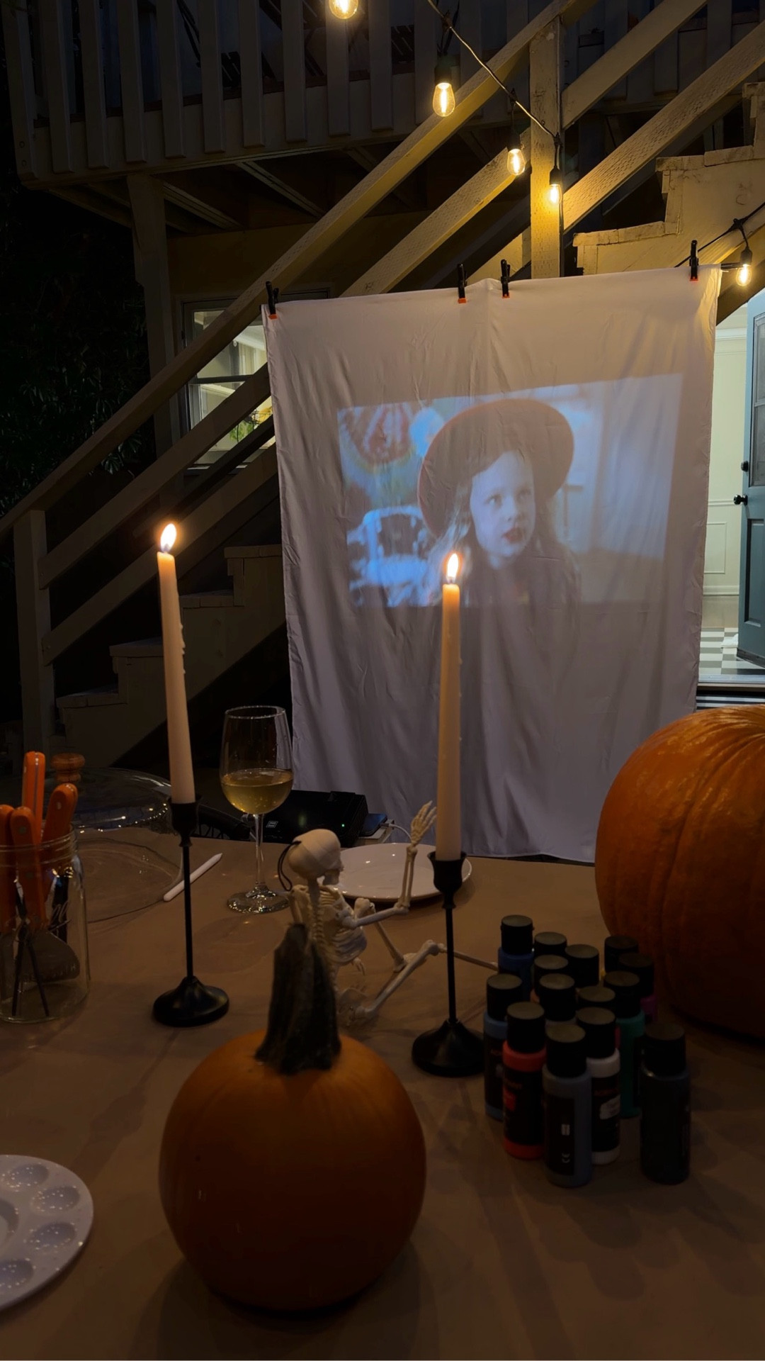 The coziest pumpkin carving night in my lil backyard 🎃 #ltkfall #hosting #cozy #hocuspocus 

#LTKHalloween