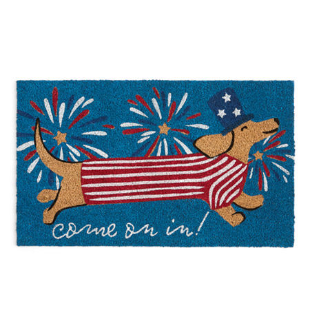 Layerings Americana Doormat, One Size, Blue | JCPenney