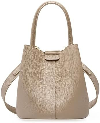Bucket Bags for Women, Genuine Leather Crossbody Bags, Top-handle purses with an Adjustable Strap | Amazon (US)