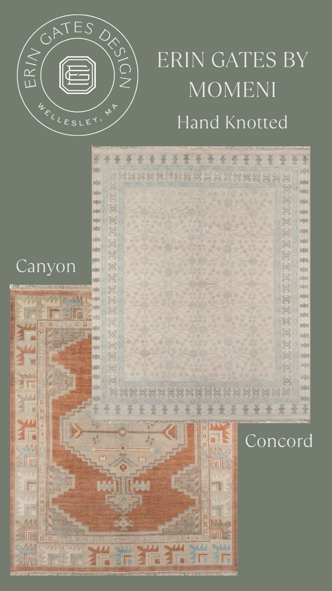 Hand Knotted rugs designed by Erin Gates and Momeni

#LTKhome