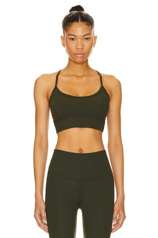 Varley Always Irena Sports Bra in Darkest Spruce from Revolve.com | Revolve Clothing (Global)