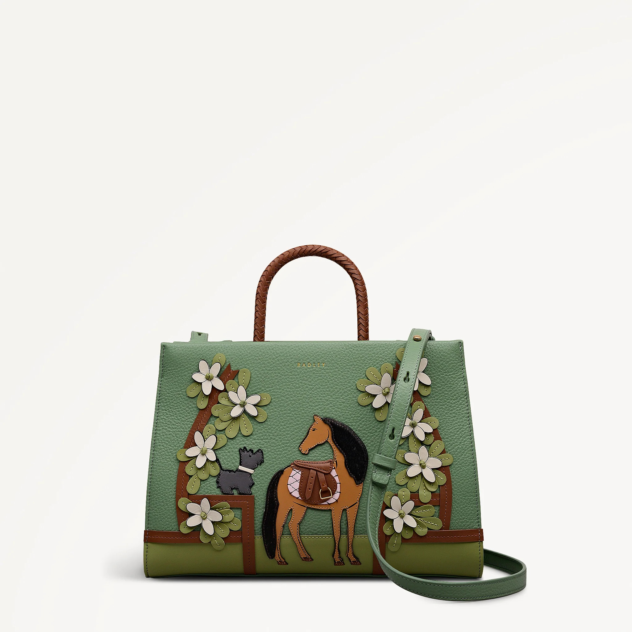 Lunar New Year - SS26 Medium Ziptop Satchel Pistachio - 113078 | Radley London US