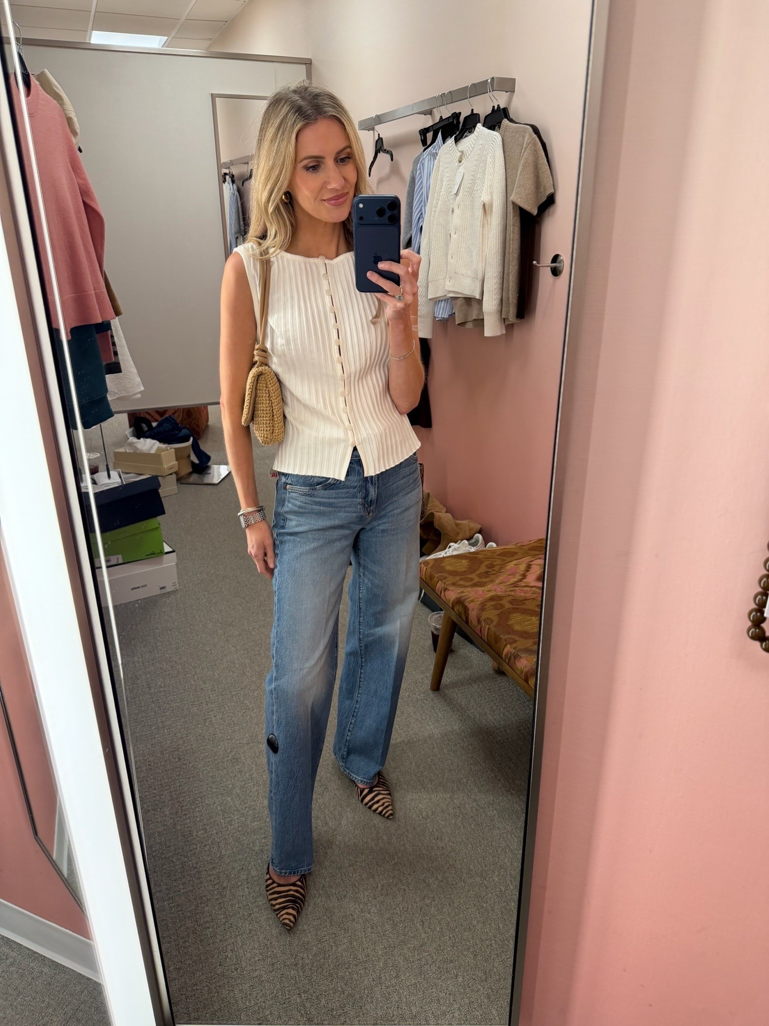 This knit tank is such a versatile layering piece that works now and into fall. I love it with jeans, woven accessories, and these zebra flats for an effortless weekend outfit. It’s an easy Nordstrom Anniversary Sale staple you’ll wear for seasons.

#LTKootd #LTKSaleAlert #LTKSeasonal