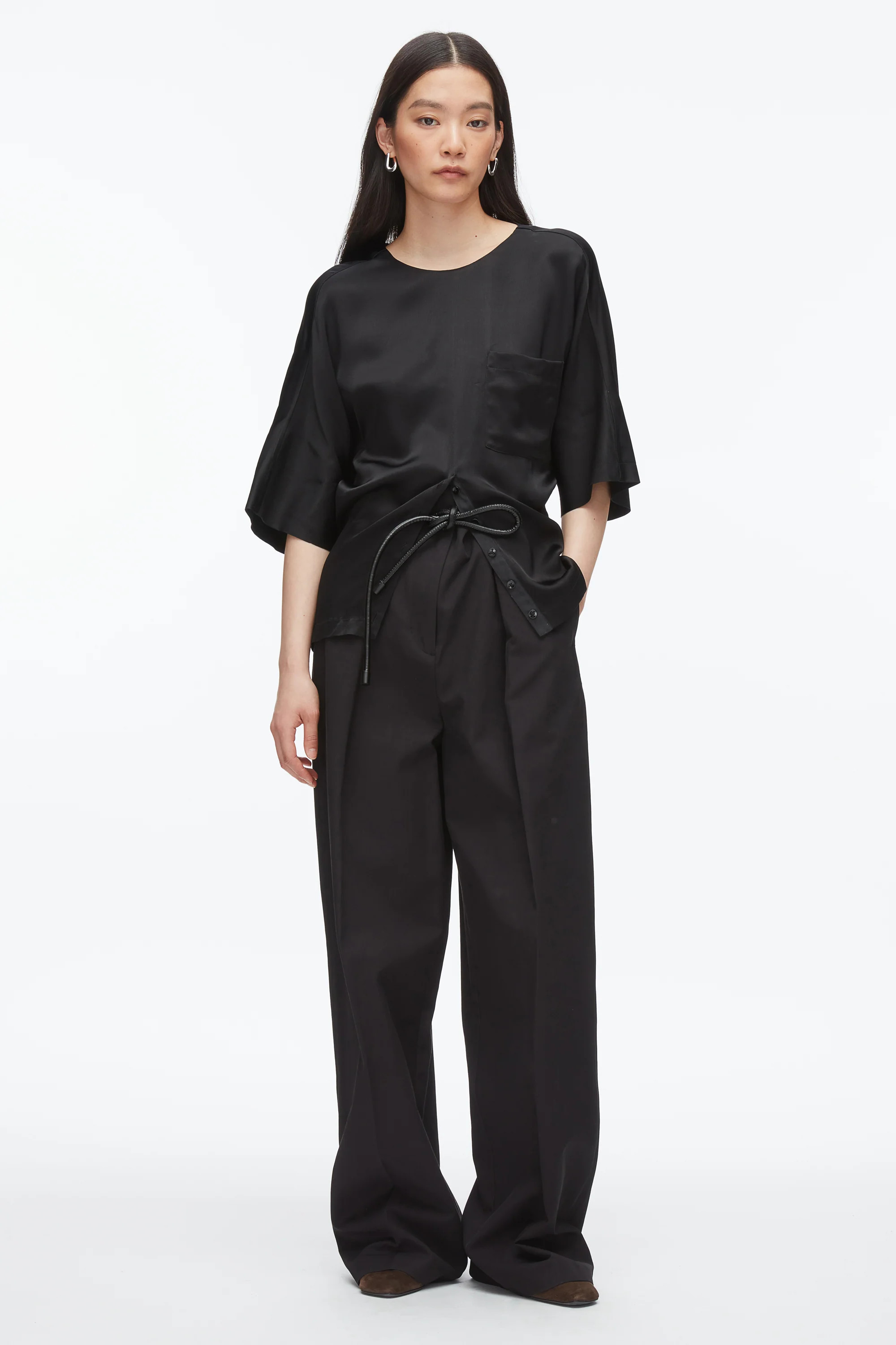 Short Sleeve Top with Button Placket | 3.1 Phillip Lim