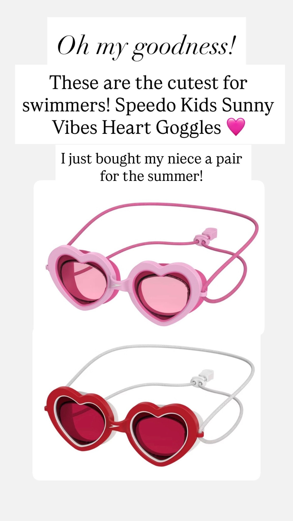 Valentine Speedo heart goggles 

#LTKValentine #LTKKids