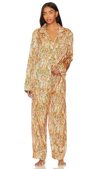 Classic PJ Set in Royal Tiger Silky | Revolve Clothing (Global)