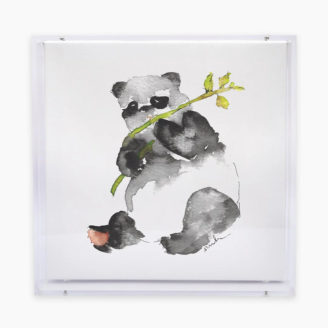 Panda Acrylic Shadow Box Print | Anne Neilson Home