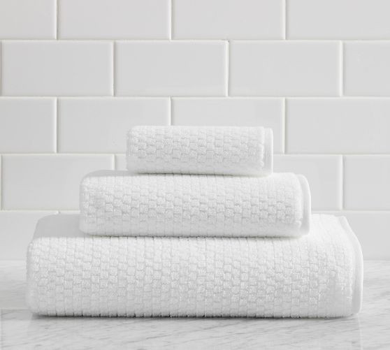 Textured Honeycomb Towel | Pottery Barn (US)