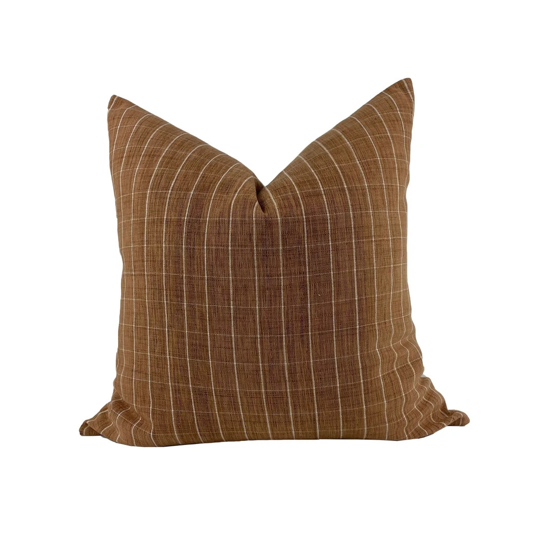 Plaid Chiang Mai Pillow Cover Woven Pillow Designer Pillows - Etsy | Etsy (US)