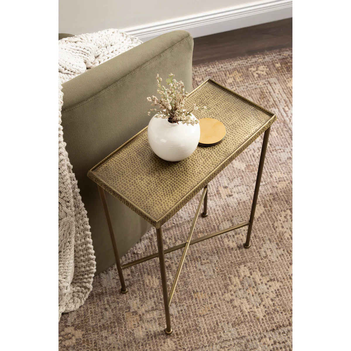 Kate and Laurel Sanzo Slim Side Table | Overstock