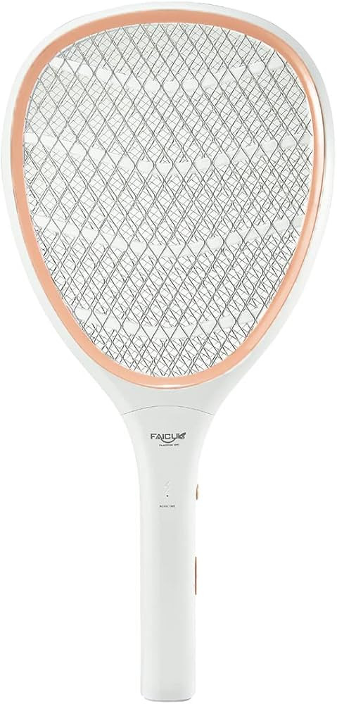 Faicuk Handheld Bug Zapper Racket Electric Fly Swatter (Champagne Pink) | Amazon (US)