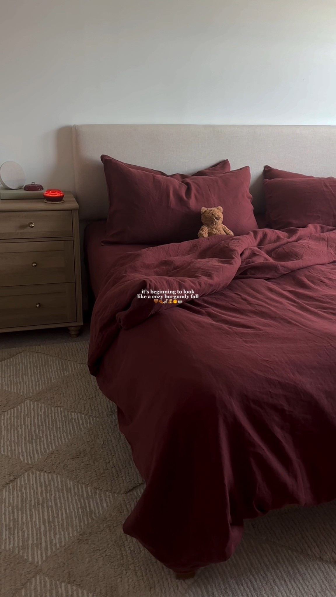cozy autumn bedding

bedding, fall bedroom, fall bedding, burgundy, home decor, fall, fall vibes, cozy bedding, linen bedding

#LTKHome #LTKSeasonal