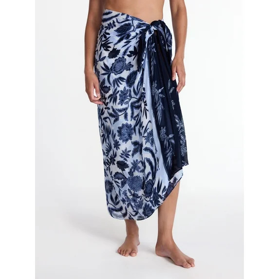 Time and Tru Women’s Print Pareo, One Size | Walmart (US)