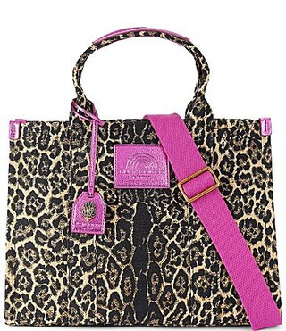 Kurt Geiger London Southbank Leopard Canvas Tote Bag - Brown leopard | Dillard's