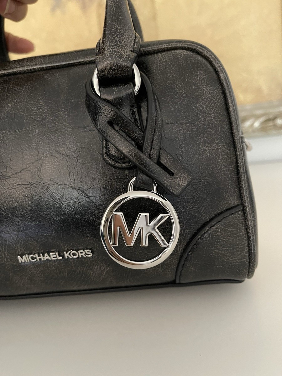 Michael Kors Thompson XS Duffle Satchel Crossbody Bag Purse Black | eBay US