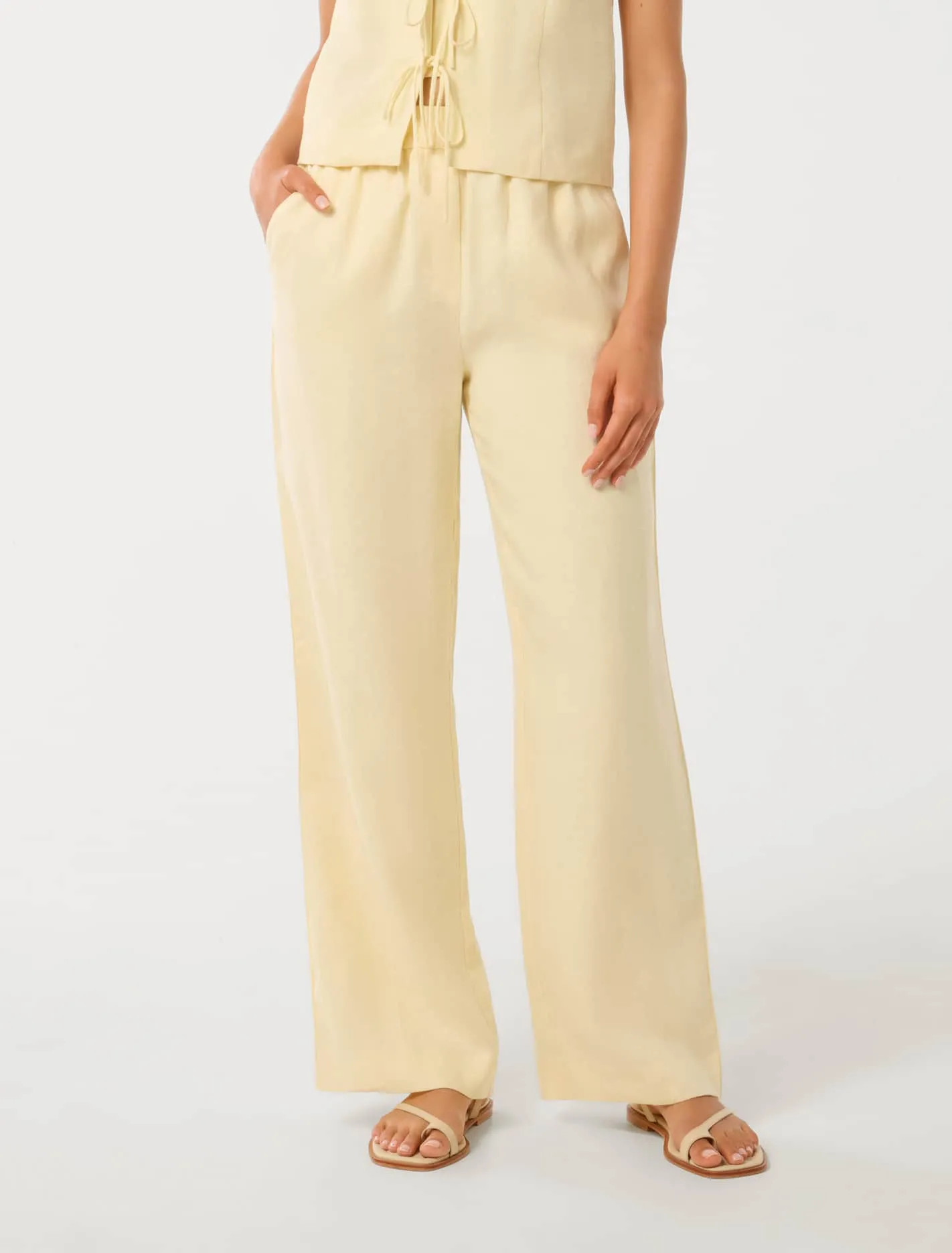 Eva Linen Straight Leg Pant | Ever New (CA)