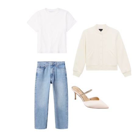 Sofia Richie casual look for less!
#jeans #jacket #heels #tshirt #basictee 

#LTKFind #LTKunder100 #LTKstyletip