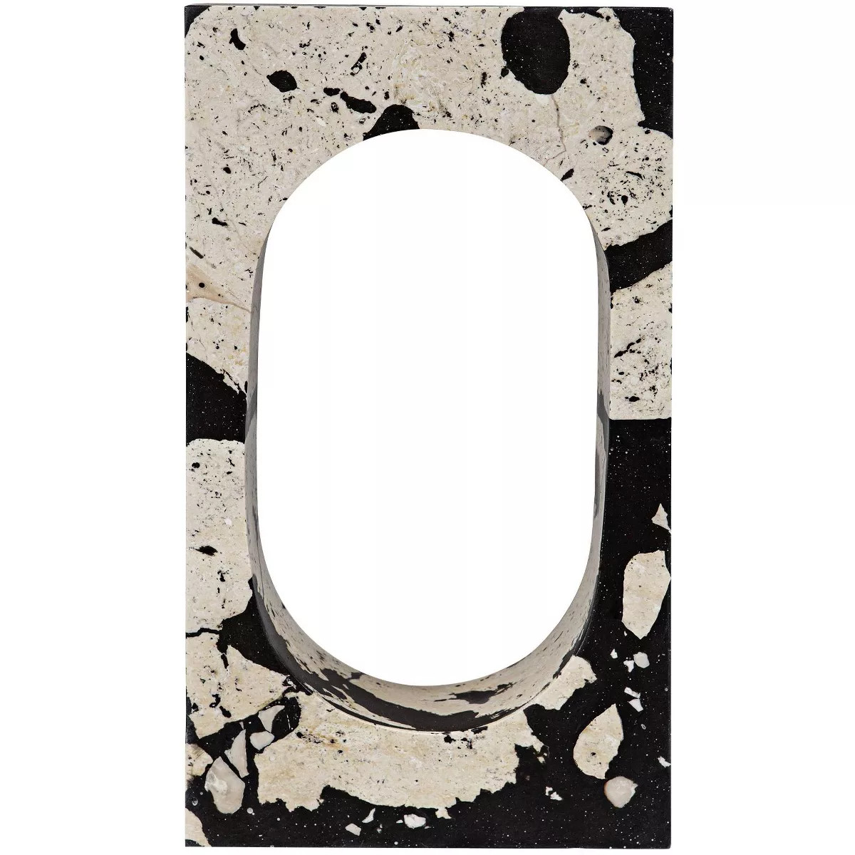 Uttermost Nouveau 15" High Natural White Black Limestone Sculpture | Target