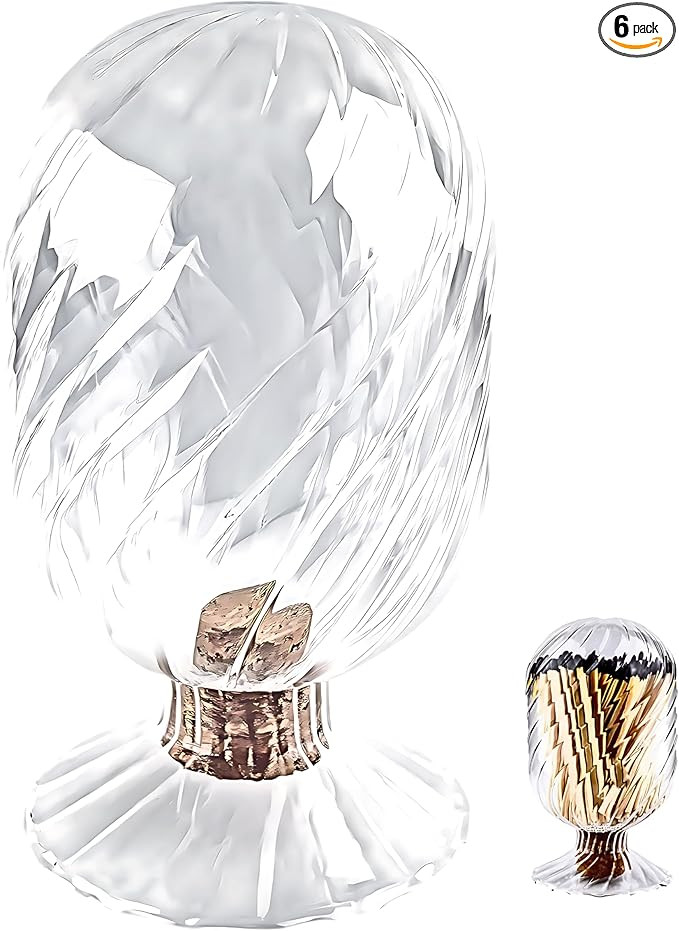 Winecraft Empty 8oz Glass Helix Spiral Cloche Jar | Holds Cotton Swabs, Toothpicks, Etc. | Decora... | Amazon (US)